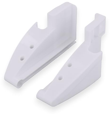 DL-pro Halterung rechts + links kompatibel mit Liebherr 7433698 9193353 Halter Flaschenfach-Seitenteil für Türfach Flaschenablage Kühlschranktür Kühlschrank Gefrierschrank KühlGefrierKombination