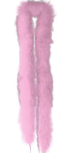 Federboa Weihnachtsboa, Länge 200CM Flauschige Federstola Feder Schal Verkleidung Girlande für Damen Mädchen 30er Jahre Fasching Mottoparty Karneval Kostüm Accessoire Hochzeitsdekoration,Hell-Pink