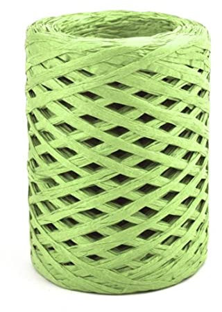 ABNUM 100m Tejido a Mano Lafite Rafia Hilo de Papel de Paja Embalaje para Hornear cinturón Cuerda Ganchillo Sombrero de Verano Bolsa