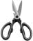 Kitchen Scissors - Heavy Duty Utility Come Apart Kitchen Shears for Chicken, Meat, Food, Vegetables Black and White Handle