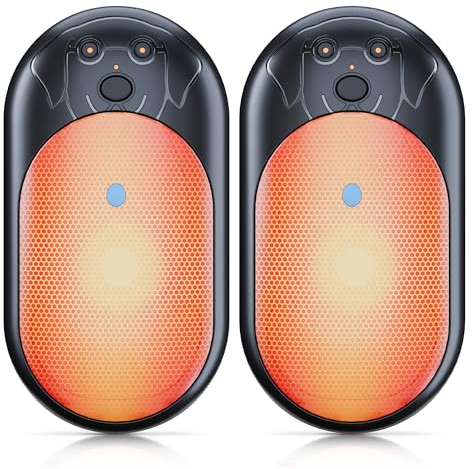 COTOP Hand Warmers Rechargeable 2 Pack, 6000mAh Electric Portable Handwarmers for Glove Pocket, 3 Levels Heat, up to 24hrs Reusable Pocket Heater for Walking, Running, Camping,Tech Gift for Men Women