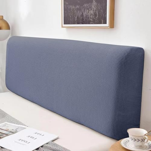 Yidaxing Bett Kopfteil Bezug/Überzug, Bettkopfteil Hussen Strecken Bett Kopfteilbezug Dehnbar Waschbar Verdicken All-Inclusive Staubdicht Bett Kopfteil Überzug für Bett Kopf(180-200cm,Dunkelgrau)