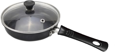 Yuehuamech 4. 7 Mini Pan Non- Stick Frying Pan Portable Stainless Steel Egg Pancake Maker with Heat- Resistant Handle Small Egg Skillet Omelet Pot for Gas Stove Induction Hob