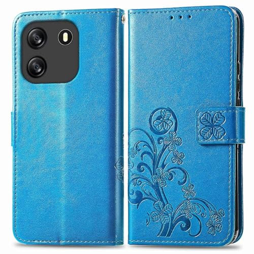 RankOne Coque en Cuir pour Smartphone, Compatible with Blackview Wave 6C (6.5 inches), Étui Portefeuille avec 3 Emplacements pour Cartes 1 Poche à Monnaie - Bleu