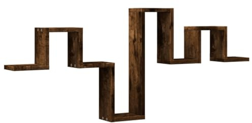 vidaXL Wandregal Räuchereiche 104,5x10x43 cm Holzwerkstoff