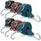 Spanngummi mit Haken, HUDDU 6PCS Expander Spanngurte mit Haken, Spanngummi Verstellbar mit Haken, Gepäckspanner Breit für Fahrrad, Motorrad Gepäckpakete Fahrrad, Autotransporter, Camping