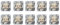 10x Jung 509U Wippschalter Doppel-Wechsel