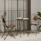 Homgoday Bistro-Set mit Mosaik Terracotta aus Eisen und Keramik, Tisch und Gartenstühle im Freien, Gartenmöbel, Gartenmöbel-Set
