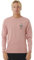RIP CURL Search Icon Long Sleeve T-Shirt L Pink