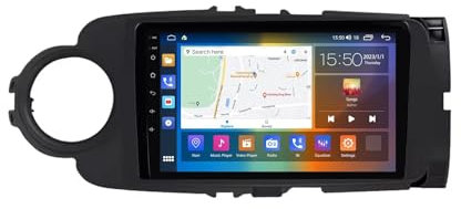 Android 13 Car Radio 9 Pulgadas Pantalla táctil para Toyota Yaris LHD RHD 2012-2017 Multimedia Pantalla Coche con Navegación GPS Bluetooth Radio RDS USB FM Cámara Trasera(C5 8+256G)