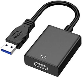 Velocraze Adaptateur - Adaptateur USB 3.0 mâle vers HDMI Femelle, Permet de connecter des appareils Haute définition, Compatible avec Plusieurs appareils.