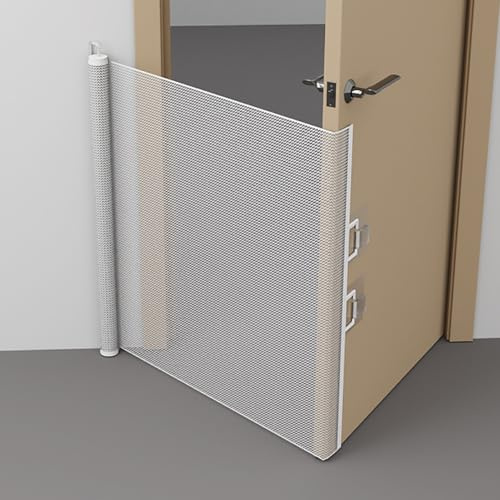 Türgitter Hunde, Treppenschutzgitter Türschutzgitter Ausziehbar, Hundetor Für Türstraßenverengungen, Haustierbarriere Isolation Netz Für Treppe, Treppe Barriere Ohne Bohrungen