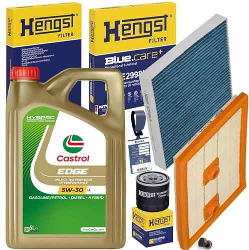 BandelOne enthält Hengst Filterset 5W30 Öl passend für A3 8V Leon 5F Golf 7 Octavia Nx