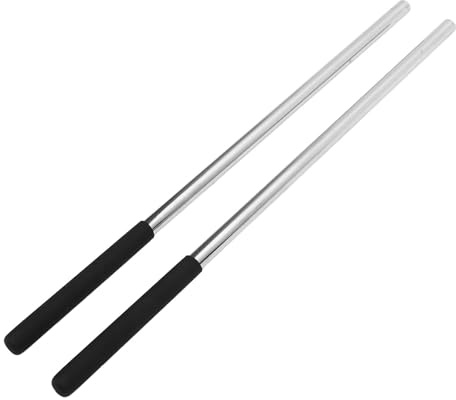 LiebeWH Torsion Spring Winding Bars, Solid Steel Winding Rods with Anti Slip Handle for Garage Door Tension Spring Adjustment, 17.2 Inch Length for Homeowners