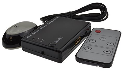 kenable HDMI Umschalter 3 Devices Zum 1 TV Port 3D 4K x 2k Unterstützung Mit Fernsteuerung