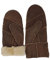 HEITMANN 100% Lammfell Handschuhe Fäustlinge Echt-Leder Herren NEU (XL, Braun)