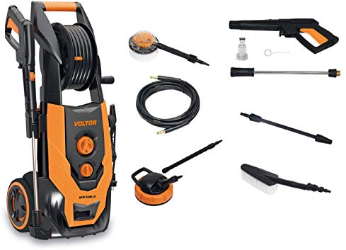 voltor hpw2500lx Idro pulitrice 2500 W Motore Induzione, 160 Bar, 420 L/H, tubo arrotolabile E accessori inclusi, 2500 W