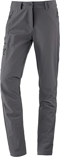 Schöffel Damen Pants Ascona, leichte und komfortable Wanderhose für Frauen, vielseitige Outdoor Hose mit optimaler Passform und praktischen Taschen, asphalt, 42