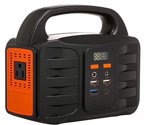 MSQL Central eléctrica portátil, 155Wh 42000mAh Camping Generadores solares Fuente de alimentación de Litio, Iluminación LED SOS, para Acampar al Aire Libre Pesca