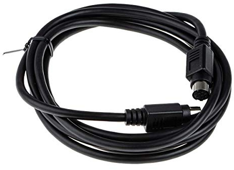 RS PRO DIN Videokabel, 8-polig, Mini-DIN 8-polig, Stecker/Buchse Schwarz, L. 2m