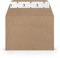 PAPERADO 75 Briefumschläge DIN C6 Haftklebung Kraftpapier - 100 g/m² Kuvert ohne Fenster 11,4 x 16,2 cm - Umschläge mit breiter Verschlussklappe