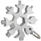 Schneeflocken-Multitool, 18-in-1-Edelstahl-Schneeflocken-Werkzeug inklusive Schneeflaschenöffner/flachem Kreuzschlitz-Schraubendreher-Set, langlebig und tragbar, tolles Geschenk für Sie.