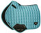 LeMieux Close Contact Loire Tapis de Selle carré Classique - Tapis de Selle pour Chevaux - Équipement et Accessoires d'équitation (Azur - L)