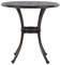 Gartentisch Dunkelbraun Aluminium ⌀ 65 cm runde Form Retro Bovino