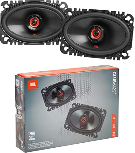 2 altoparlanti kit set per JBL CLUB 6422F CLUB6422F coassiali a 2 vie 4 x 6 10 x 15 cm 40 watt rms 120 watt max 3 ohm 92 db neri, a coppia
