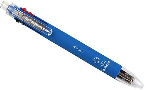 Générique Stylo Multicolore 6 en 1-5 + Porte-mines - Couleur : Bleu