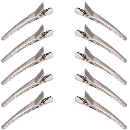 Pinces à Cheveux, 10 Pcs Pinces à Cheveux en Métal, Alligator Hair Clips, DIY Clips de Cheveux, pour Femmes et Filles