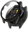 SeNool Custodia Compatibile con Garmin Forerunner 265, PC Cover Rigida con Vetro Temperato Protezione di Schermo, [Durezza 9H] Case Compatibile con Garmin Forerunner 265 - Nero