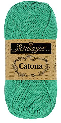 Scheepjes - Scheepjes Catona 514 Jade Yarn - 10x50g