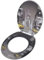 Homgoday Toilettendeckel aus MDF Modell New York, Deckel WC-Sitz, Toilettensitz Deckel