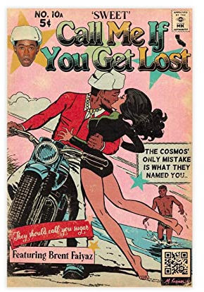 Rapper Tyler, The Creator Call Me If You Get Lost, Retro-Album-Cover, Leinwand-Poster, Schlafzimmer, Dekoration, Sport, Landschaft, Büro, Raumdekoration, Geschenk, ungerahmt, 30 x 45 cm