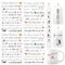 BETESSIN 4x Kerzen Tattoos Folie Weihnachten Kerzentattoo Rub On Sticker Weihnachten Kerzenaufkleber Kerzensprüche Kerzensticker Kerzen Verzieren für Stabkerzen Kleine Kerzen Tasse Stil D