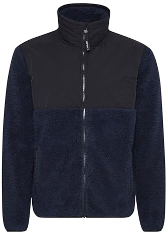 11 Project PRPijke Herren Sweatjacke Cardigan Jacke mit Teddy-Futter