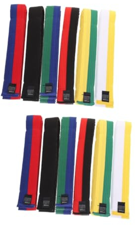 BESPORTBLE 12 STK Taekwondo-Gürtel seidenband bändchen Präsentationsständer für Karate-Gürtel Taekwondo-Karate-Gürtel Gürtel Kindergürtel Taillengürtel Baumwolle Riemenwechsel