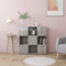 Libreria Grigio Cemento 90x30x90 cm in Legno Multistrato (30 kg)-Mobili