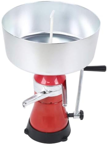 ZIJINGY Electric Milk Skimmer , Fresh Milk Cream Centrifugal Separator, Aluminum Alloy Milk Skimmer for Home Dairy Farm Family, Manual Milk Cream Separator for Cows Milk Goats Milk Farm Home