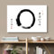 ytonghao Poster mit abstrakter Tinte, Enso, Zen-Kreis, chinesische Kalligraphie, Poster, Wandkunst, Bilder, Leinwand, Gemälde, Zuhause, Zimmer, Büro, Dekoration, 70 x 100 cm, ohne Rahmen