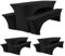 HASJOIN DREI 3er-Set Biertischhussen 220 x 50 x 70 cm, hussen bierzeltgarnitur, Schwarz, Stretch-Bezüge für Biertisch-und Bankgarnituren, Bierbankhussen, Spandex-Bierzeltgarnitur für Bankett