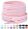 Stepace 2 paia Lacci Piatti in 100% Cotone (largi 8 mm) Stringhe per scarpe da ginnastica, scarpe da lavoro, scarpe sportive, scarpe da corsa Rosa chiaro 120