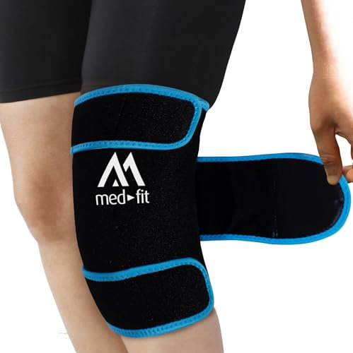 Med-Fit Totale 360 gradi avvolgere intorno al ginocchio riutilizzabile gel impacco di ghiaccio copre l'intero ginocchio. Eccellente compressione e terapia del freddo, ideale per gonfiore, sollievo dal