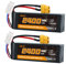 VICMILE 2PACK 3S 2400mAh Lipo Akku 11.1V 50C High Discharge Rate RC Batteries with XT60 Plug Fit for RC Car Truggy RC Airplane, FPV Drone, UAV Quadcopter and Helicopter