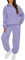 Trainingsanzug Damen Zweiteiler Winter, Jogginganzug Pullover Sweatshirt und Jogginghose Warm Vlies Kleidungsset Mit Taschen, Violett, M
