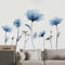 Wandtattoo Blumen Abziehbare Peel And Sticks, Big Blaue Blume wall stickers Vogel Schmetterling Wandsticker, für Schlafzimmer Kinderzimmer Wohnzimmer Sofa Hintergrund Büros Home Dekoration Geschenk