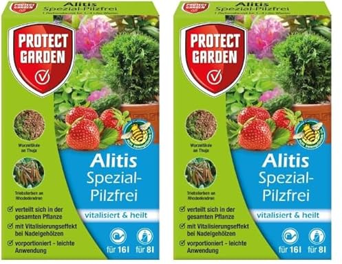 PROTECT GARDEN Alitis Spezial-Pilzfrei, gegen Pilzkrankheiten wie Wurzelfäule, Welkepilze und Triebsterben an Zierpflanzen, Obst und Gemüse, 40 g (Packung mit 2)