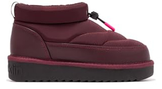 D.Franklin Stivaletti da Donna Imbottiti con Fodera Interna Nordic Low Bomb Rossa - Stivali per Donna - Moda casuale - Taglia (40) - Modello bomb