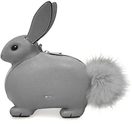 JW PEI Damen Alena Bunny Crossbody Bag, GRAU, 10.43 inches x 9.06 inches x 3.94 inches, Kompakt